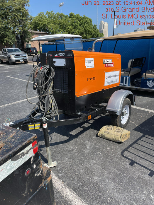 2022 Lincoln Electric LE400 Kubota V1505, Trlr, Cable Rack, Light Kit, ES Decals, T3