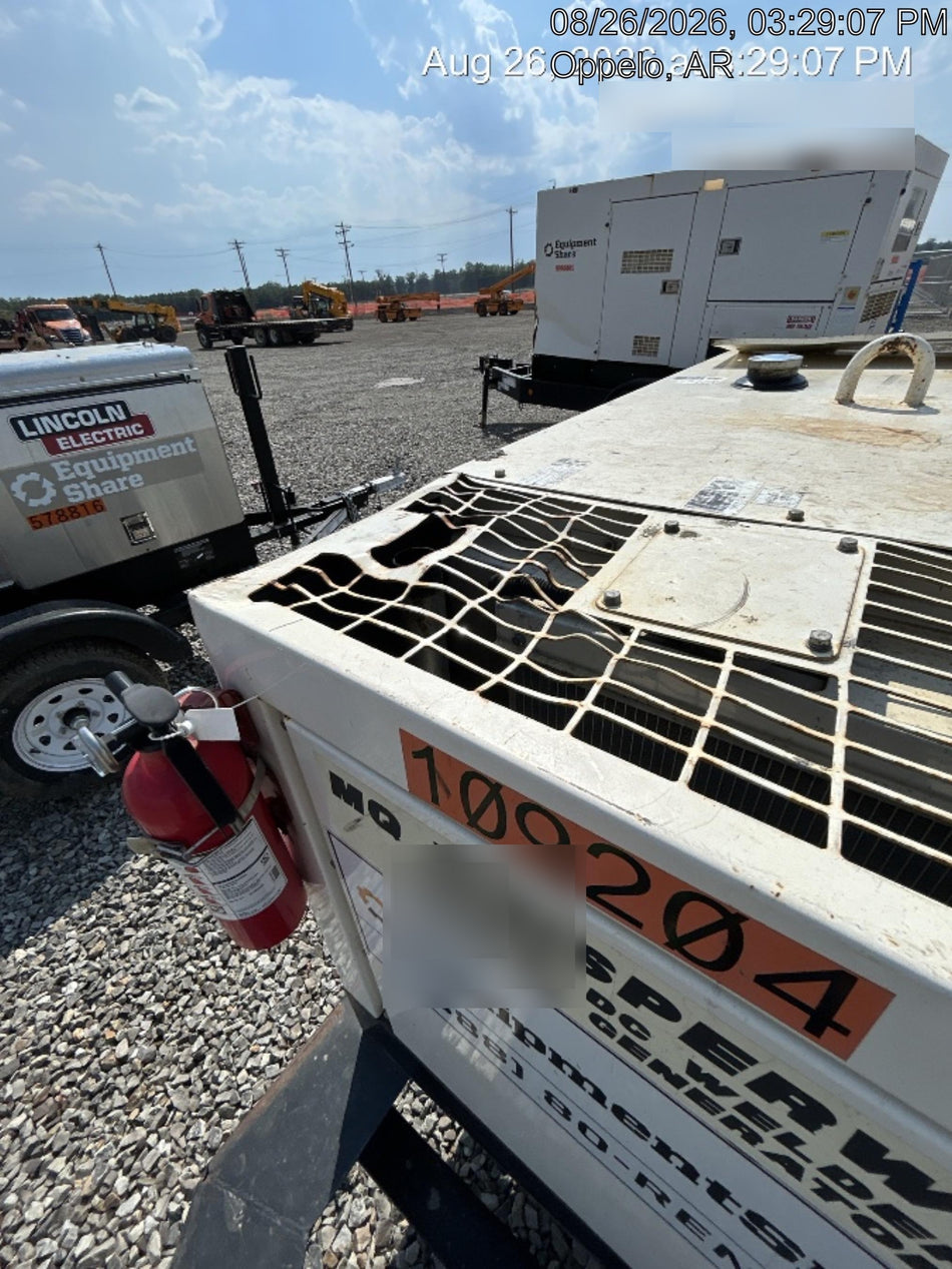 2020 Multiquip DLW400ESA4 400 amp Welder, 14kW, 120/240V, T4F Kubota, Trailer