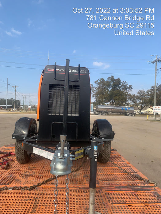 2021 Lincoln Electric Vantage 322 Vantage 322 Ready Pak 3 w/ Decals, ORANGE (includes trailer, cable rack, fender light kit) NO Telematics