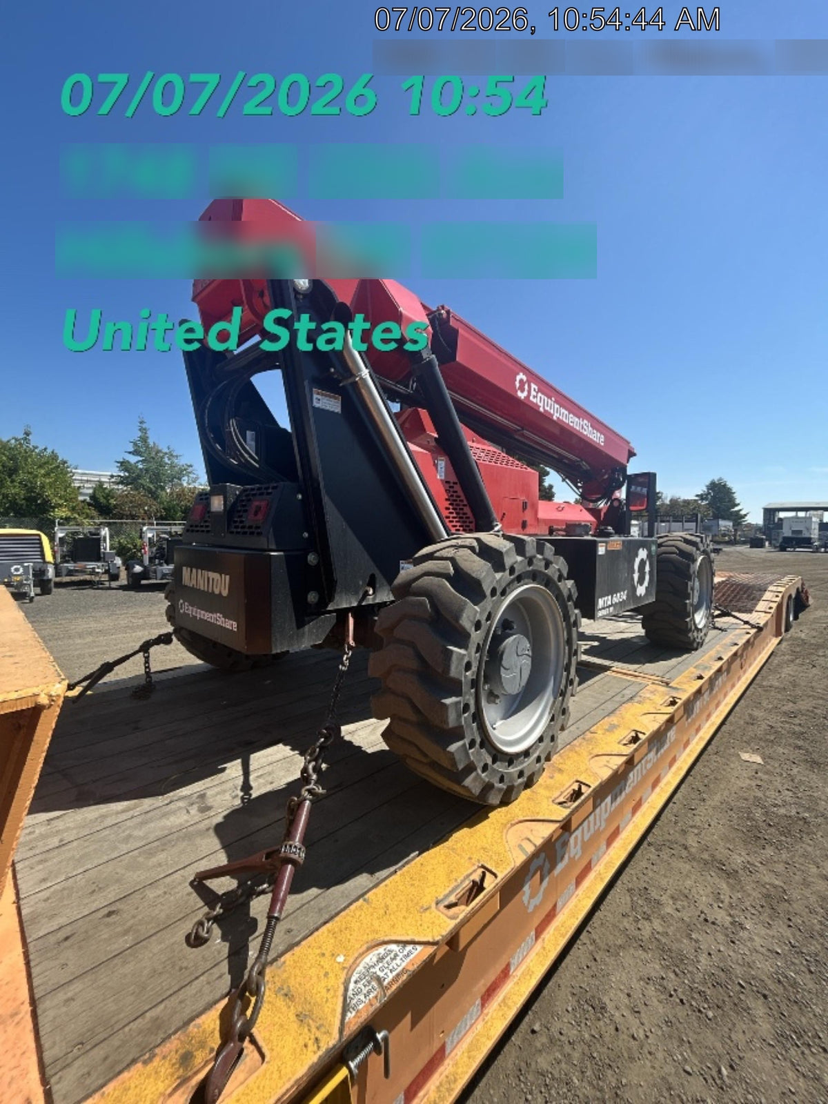 2020 Manitou MTA6034 Cab/Heat/Air, Solid Tires, Work Lights, Beacon, Aux Hydraulics, Back up Alarm, Mirrors, ES Keypad