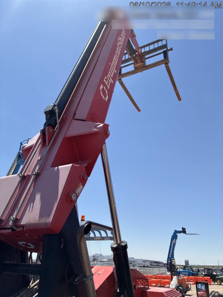 2019 Manitou MTA10055 Canopy, 120 HP, Solid Tires, Work Lights, Lift Hook, Auxiliary Hydraulics 66" Carriage and 60" Forks