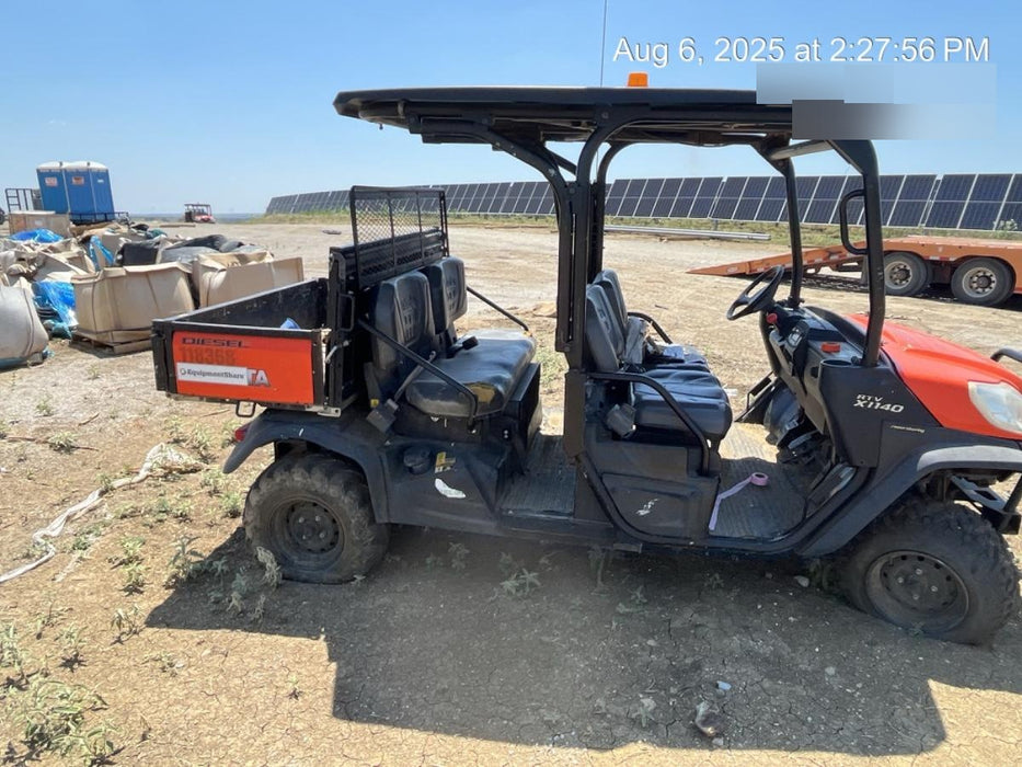 2020 Kubota RTV-X1140W-H Canopy, 4-Seater, Diesel, Windshield Acrylic Clear, LED Strobe, Backup Alarm
