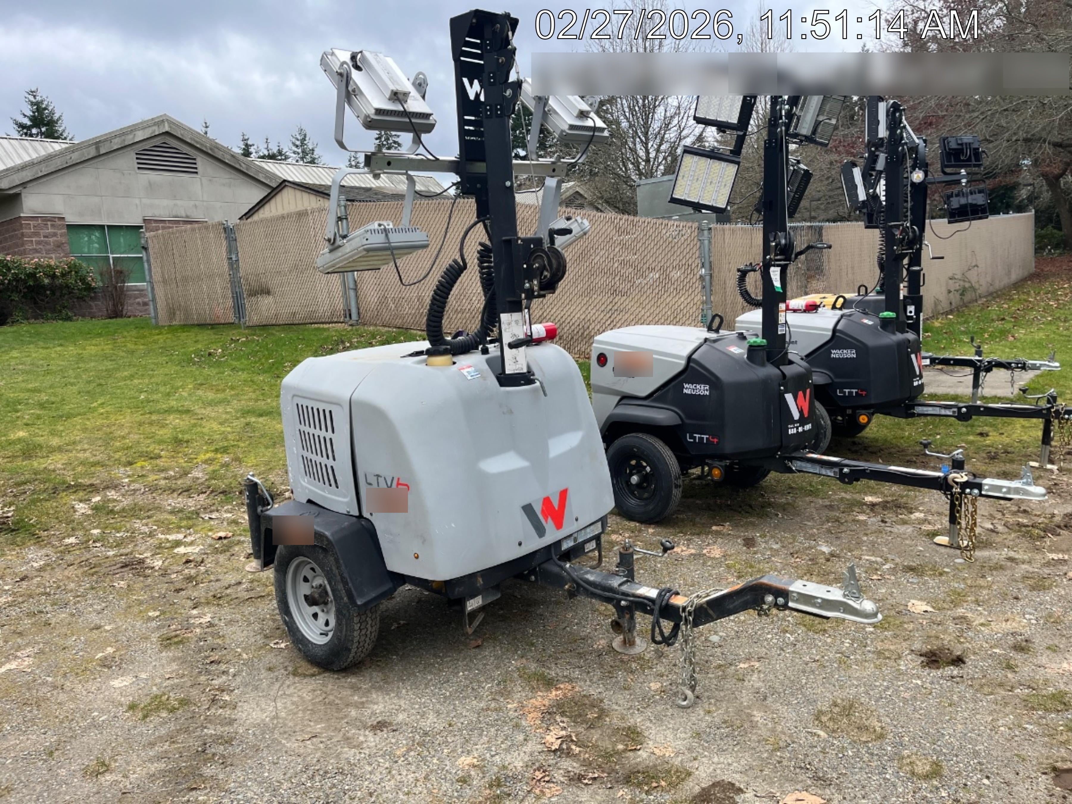 2019 Wacker Neuson LTV6K-LED Standard LED Towable Light Tower w/None