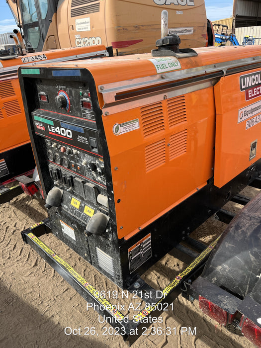 2023 Lincoln Electric LE400 Kubota V1505, Trlr, Cable Rack, Light Kit, ES Decals, T3