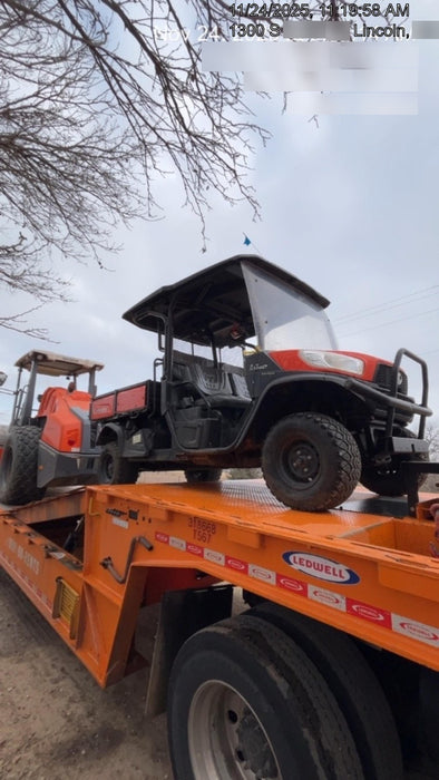 2022 Kubota RTV-X1140W-H Plastic Canopy, Windshield Acrylic Clear, LED Strobe Light, Wire Harness Kit, Back up Alarm