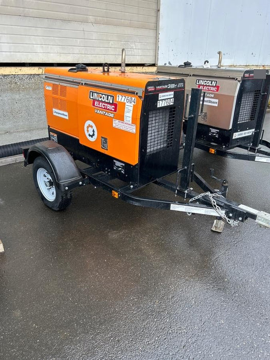 2021 Lincoln Electric Vantage 322 Vantage 322 Ready Pak 3 w/ Decals, ORANGE (includes trailer, cable rack, fender light kit) NO Telematics