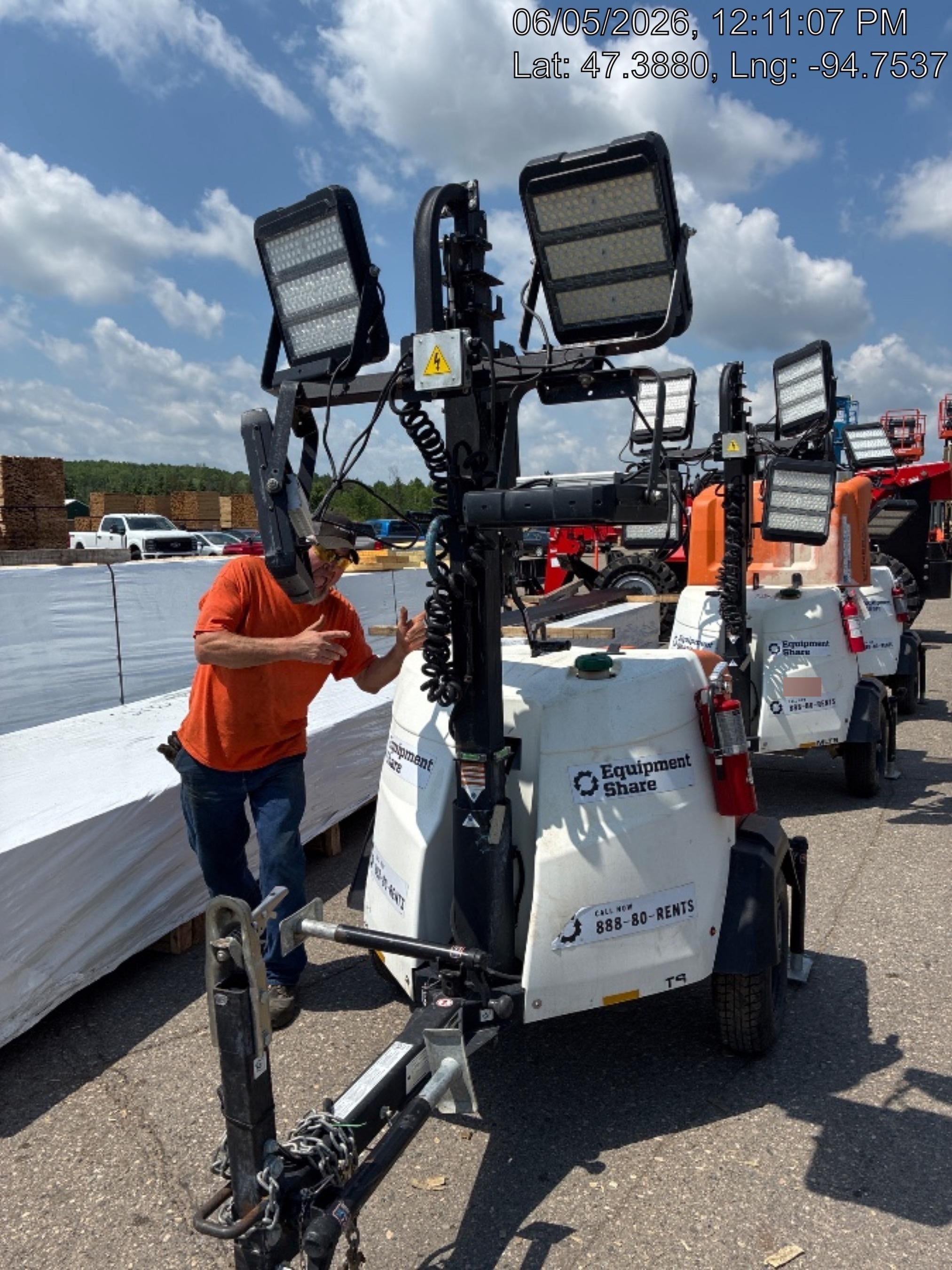 2024 Generac MLT2 Diesel, Flex Switch 120V Input, Powerzone Controller, 
(4) 320W LED Lights, 4kW Generator, 39.9 Gal Fuel Tank, 2" Ball, T3