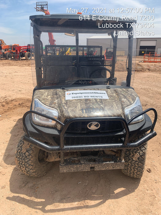 2020 Kubota RTV-X1140 CAMO, CANOPY, STROBE, BACK UP ALARM, WINDSHIELD, FIRE EXT