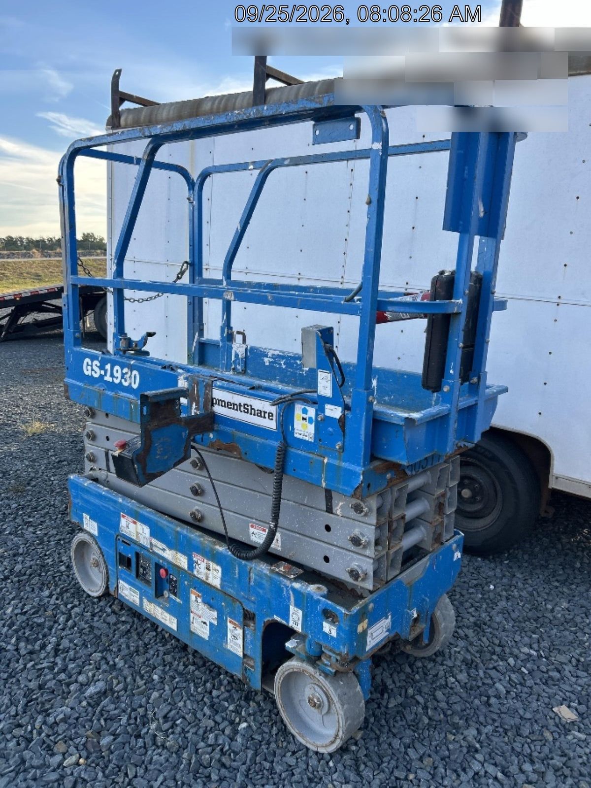 2019 Genie GS-1930 Fixed Rails with Chain Entry