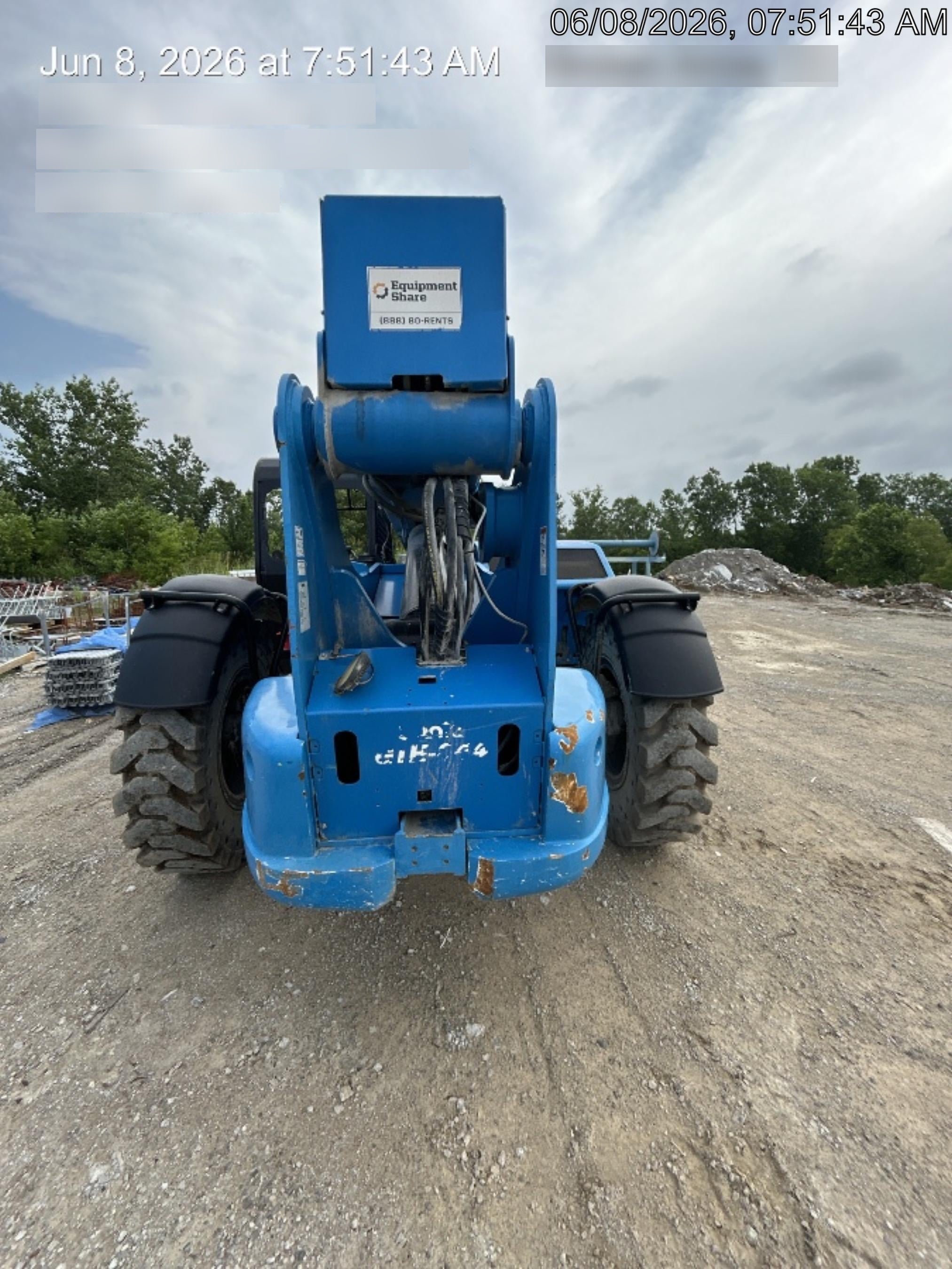 2018 Genie GTH-844 Genie GTH-844 w/ROPS, Work Lights, Solid Tires, RH Cab Mesh, Beacon, 60" Carriage and Forks
