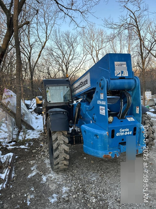 2019 Genie GTH-844 Cab/Heat/AC, Solid RT Tires, LED Work Lights, Beacon 60" QA Carriage, 48" Forks