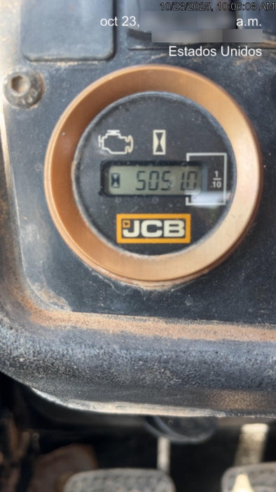 2019 JCB 510-56 74 HP w/CAB/HVAC, Beacon, Worklights, Aux Hydraulics, Solid Tires 66" Carriage/60" Forks