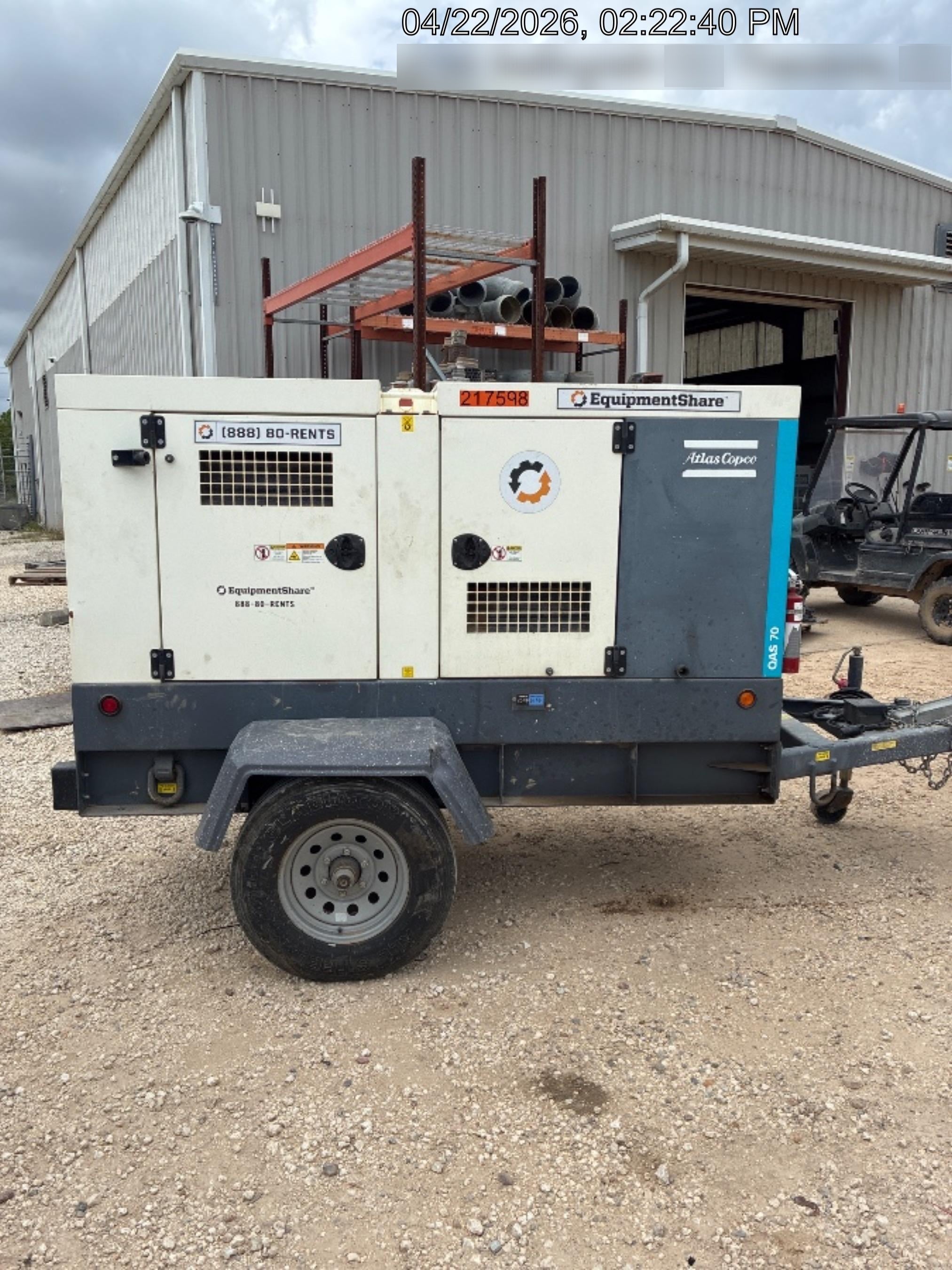 2022 ATLAS COPCO QAS 70