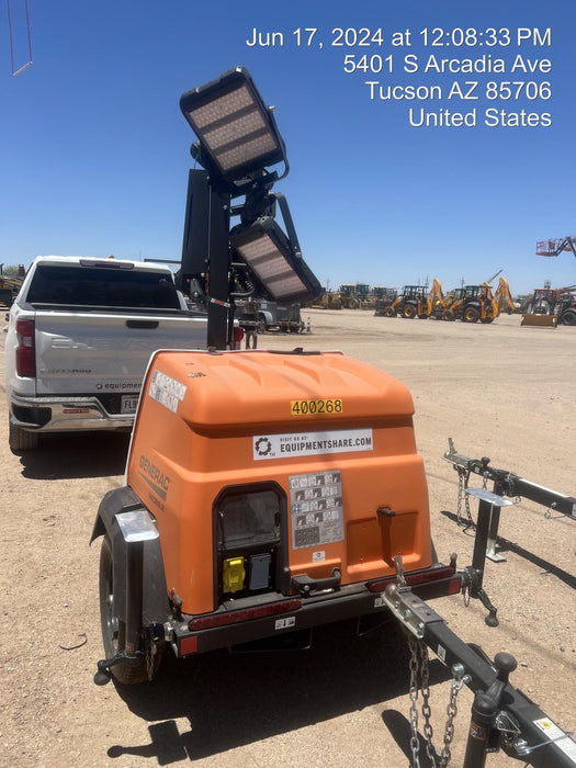 2024 Generac MLT2 Diesel, Flex Switch 120V Input, Powerzone Controller, 
(4) 320W LED Lights, 4kW Generator, 39.9 Gal Fuel Tank, 2" Ball, T3