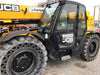 2019 JCB 509-42 Cab/Heat/Air, 74 HP, Solid Tires, STD Worklight, Beacon, Aux Hydraulics, Lifting Eye, Back up Alarm w/66" Carriage/60" Forks