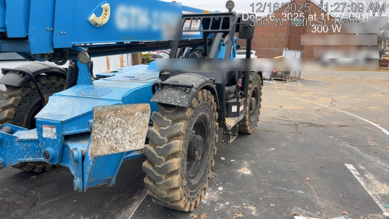 2019 Genie GTH-1056 Canopy, Solid RT Tires, LED Work Lights, Beacon 60" QA Carriage, 60" Forks
