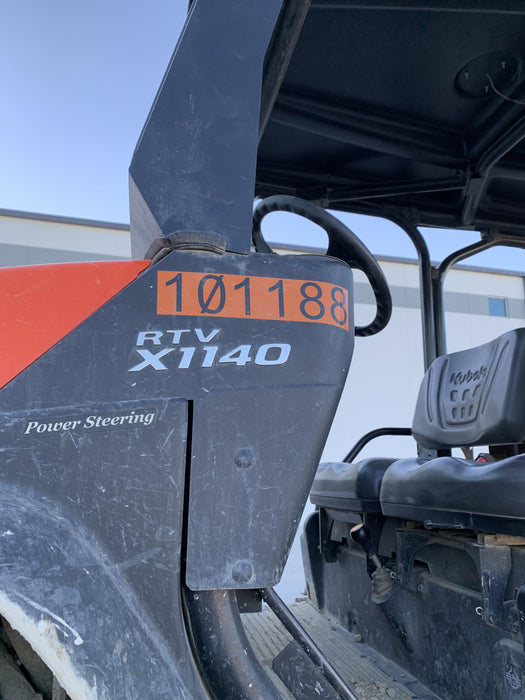 2020 Kubota RTV-X1140W-H 4WD, LED Strobe, Windshield Acrylic Clear, Plastic Canopy, Wire Harness Kit, Backup Alarm