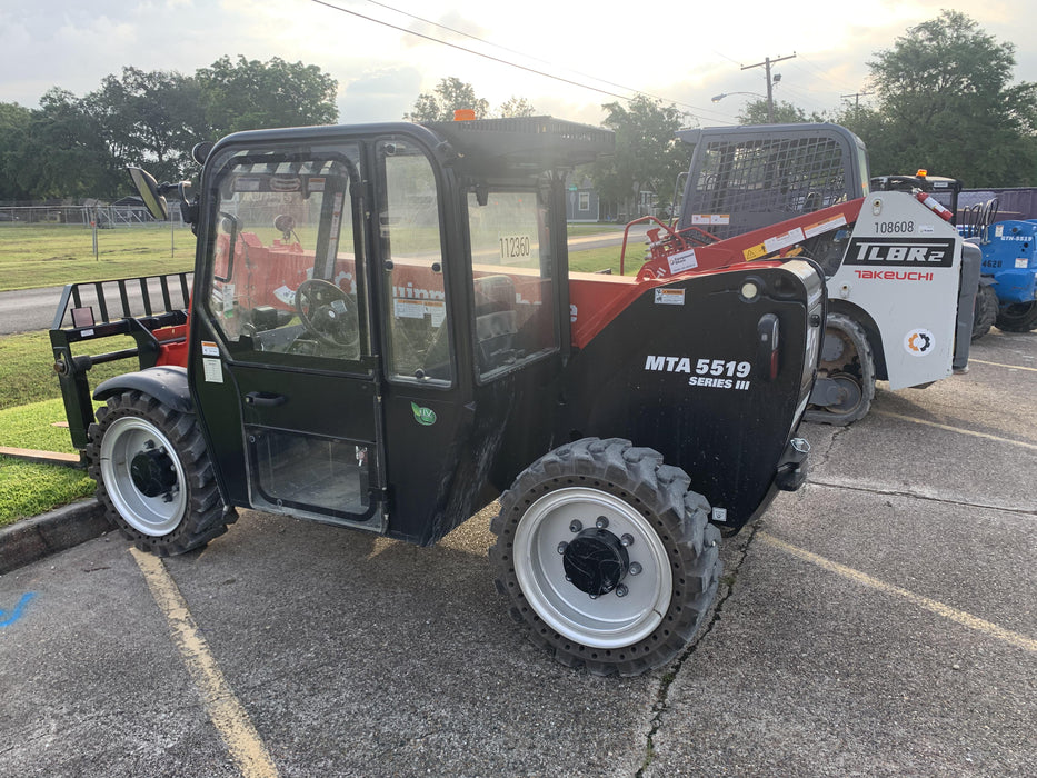 2020 Manitou MTA5519 Cab/Heat/Air, Solid Tires, Work Lights, Beacon, Aux Hydraulics, Back up Alarm, Mirrors, ES Keypad