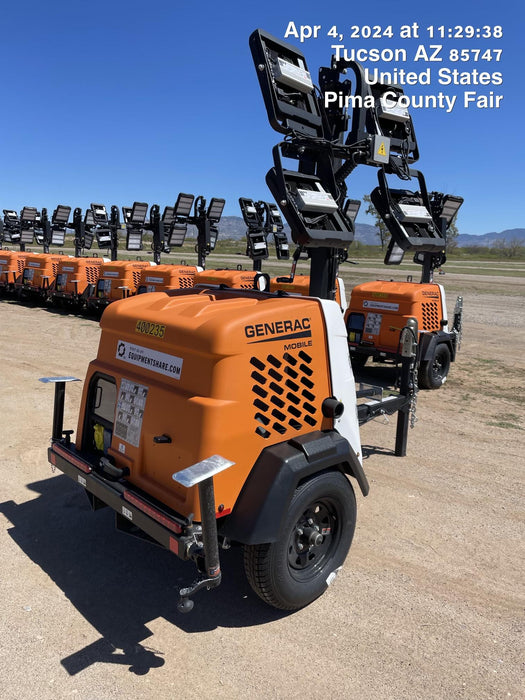 2024 Generac MLT2 Diesel, Flex Switch 120V Input, Powerzone Controller, 
(4) 320W LED Lights, 4kW Generator, 39.9 Gal Fuel Tank, 2" Ball, T3