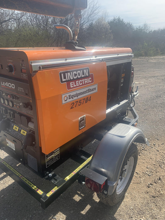 2022 Lincoln Electric LE400 Kubota V1505, Trlr, Cable Rack, Light Kit, ES Decals, T3