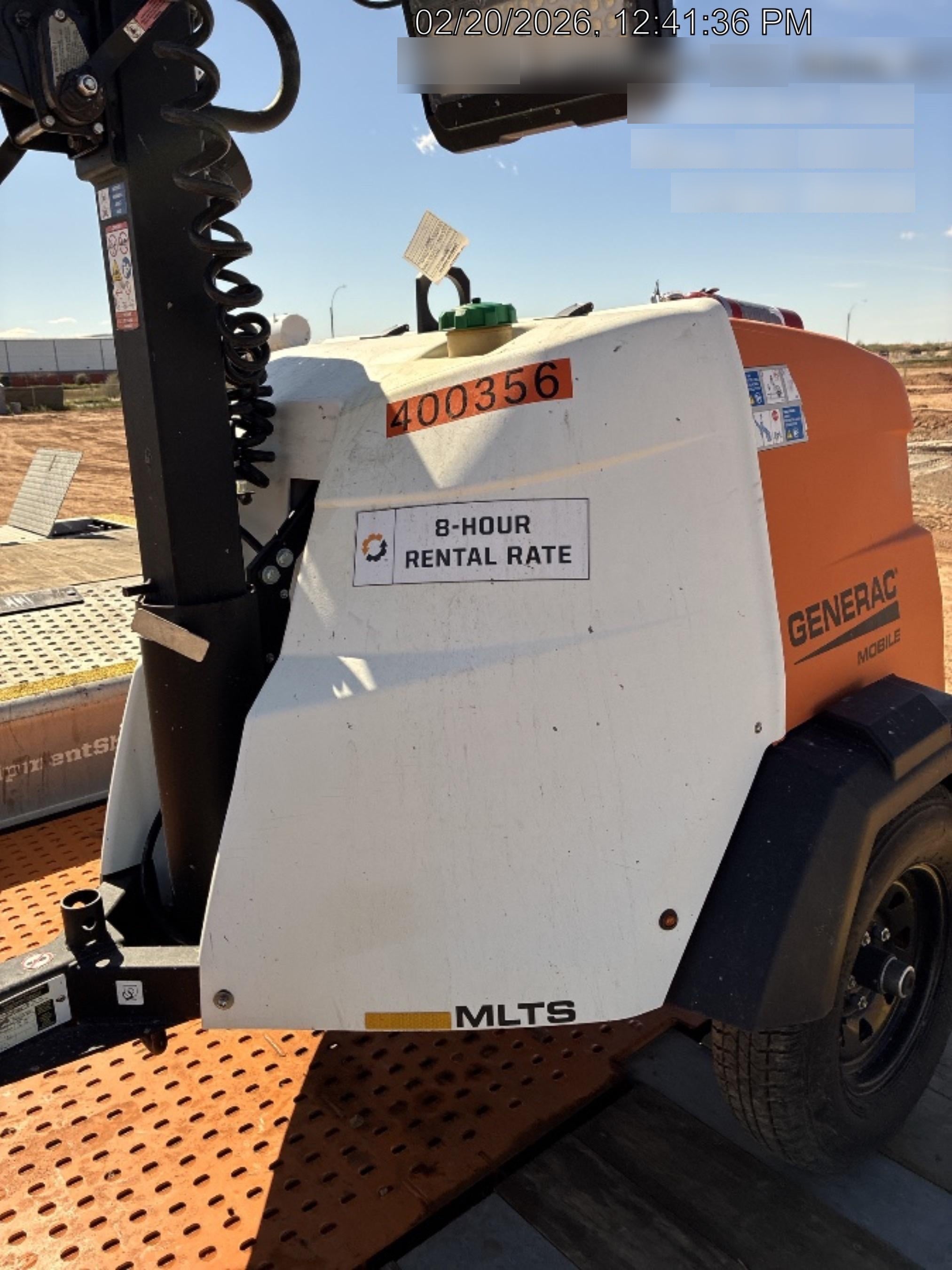 2024 Generac MLT2 Diesel, Flex Switch 120V Input, Powerzone Controller, 
(4) 320W LED Lights, 4kW Generator, 39.9 Gal Fuel Tank, 2" Ball, T3
