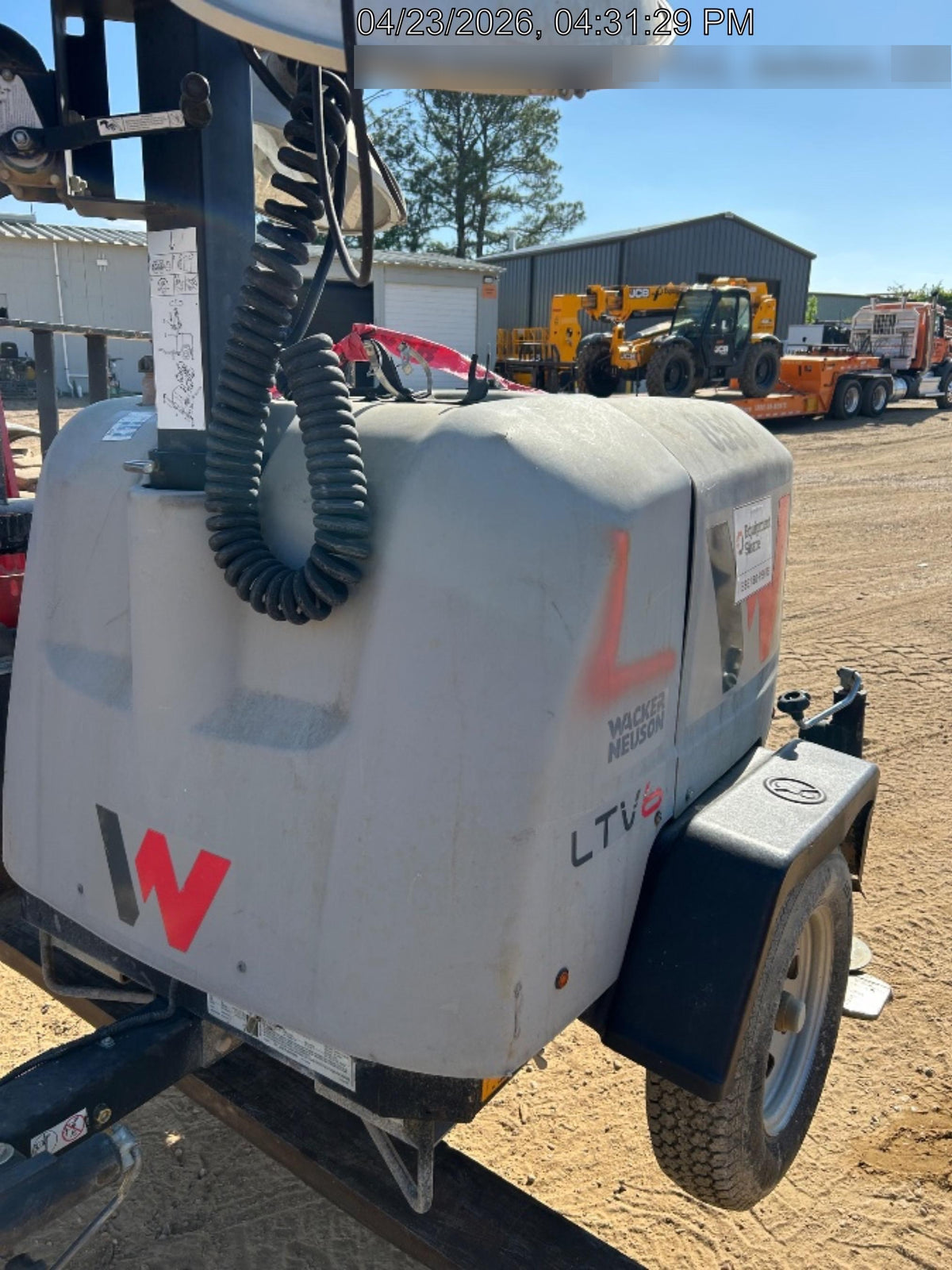 2018 Wacker Neuson LTV6L-MH Wacker Neuson LTV6L Towable Light Tower