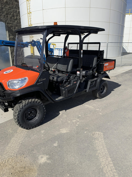 2022 Kubota RTV-X1140W-H Plastic Canopy, Windshield Acrylic Clear, LED Strobe Light, Wire Harness Kit, Back up Alarm