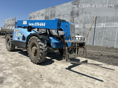 2018 Genie GTH-844 Genie GTH-844 w/Open ROPS, Solid Tires, beacon/work lights, 60" carriage/forks