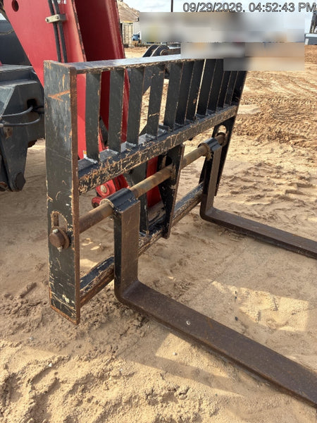2018 Manitou 12042 Manitou MTA 12042 w/Open ROPS, Work Lights/Strobe, Aux Hyd, Solid Tires, Lift Hook, 66" Carriage, 72" Forks, Outriggers
