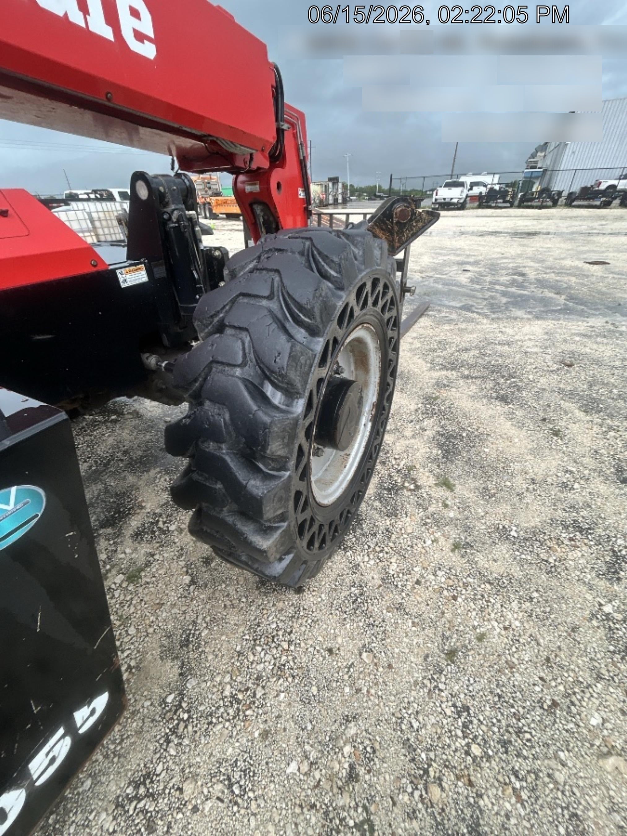 2019 Manitou MTA10055 Cab/Heat/Air, 120 HP, Solid Tires, Work Lights, Lift Hook, Auxiliary Hydraulics 66" Carriage and 60" Forks
