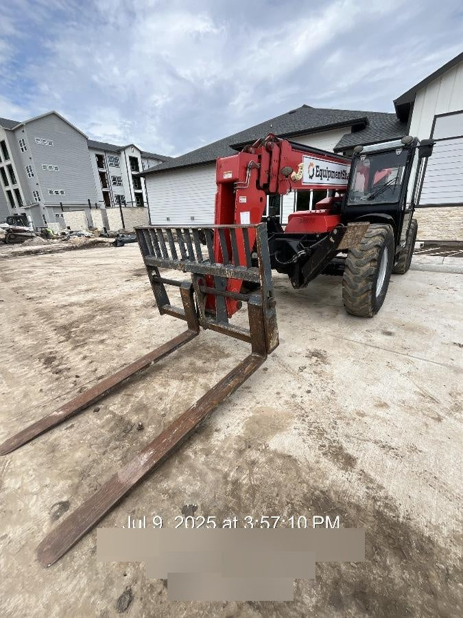 2019 Manitou MTA10055 Cab/Heat/Air, 120 HP, Solid Tires, Work Lights, Lift Hook, Auxiliary Hydraulics 66" Carriage and 60" Forks