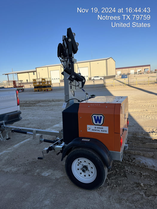 2024 Wanco WLTT-4MM4K Diesel, Deep Sea Controller, Shore Power Plug, Auto Start, (4) 350W LED Floodlights, 4kW Generator, 60 Gal Fuel Tank, 2" Ball, T3