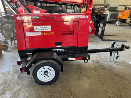 2022 Shindaiwa DGW400MDL Kubota D902 Engine, 23 HP, Dual Op Welder, Wire, Arc, Droop Stick, Tig, and CC Stick Functionality, Simulphase, 3 Phase and 1 Phase Gen Output, Single Axle NB Trlr, Slr Trckl Chrg 12V 12W, Fire Ext