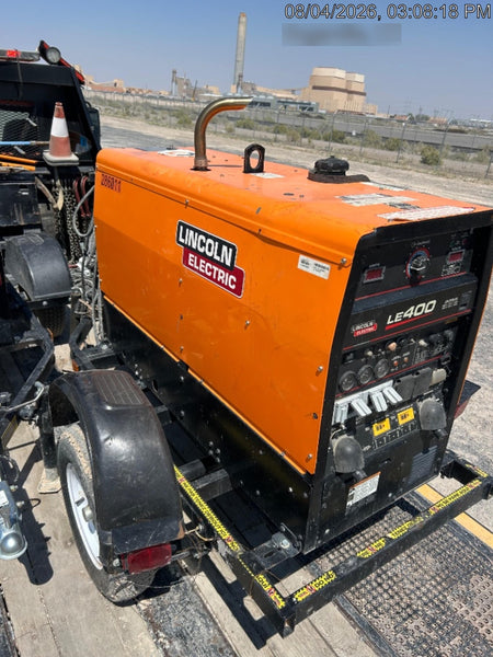 2022 Lincoln Electric LE400 Kubota V1505, Trlr, Cable Rack, Light Kit, ES Decals, T3
