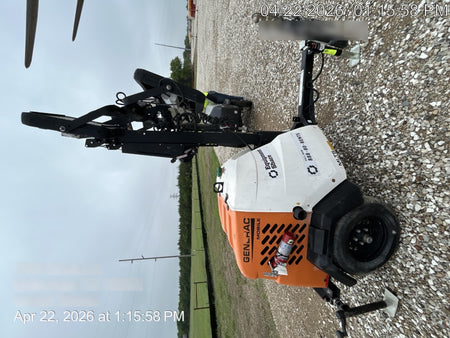 2023 Generac MLT2 Diesel, Flex Switch 120V Input, Powerzone Controller, 
(4) 320W LED Lights, 4kW Generator, 39.9 Gal Fuel Tank, 2" Ball, T3