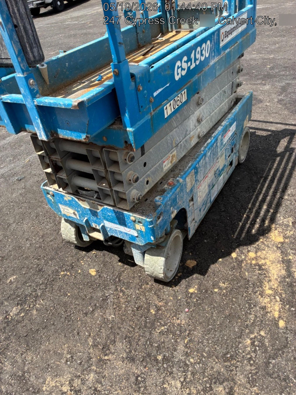 2020 Genie GS-1930 Solid Non Marking Tires, Beacon, Folding rails with half height swing gate