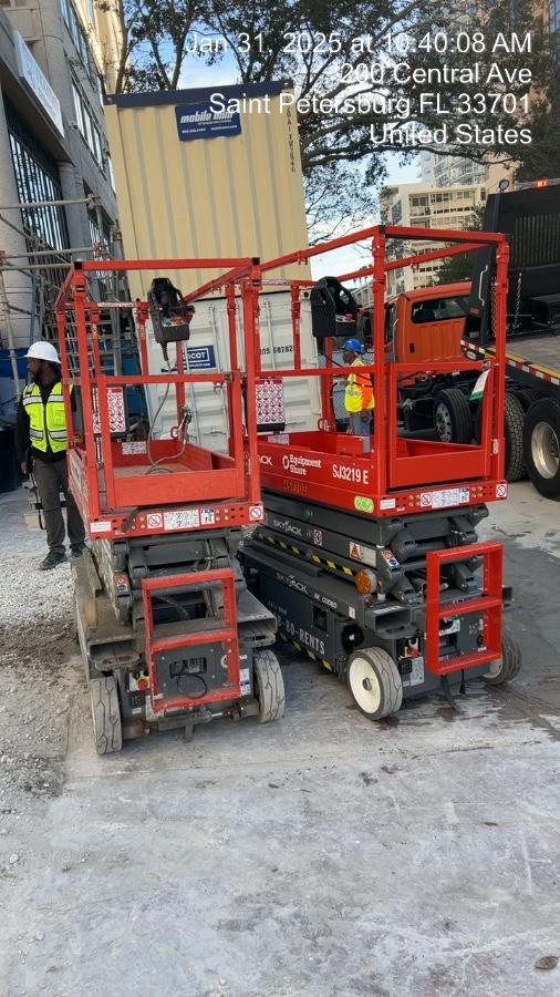 2024 Skyjack SJ3219 Electric Drive, Sld NM Tires, DBcns, RFRails, Power to Platform, T3 + Access Control