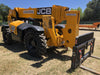2019 JCB 510-56 74 HP w/Open ROPS, Beacon, Aux Hydraulics, Worklights, Solid Tires w/60" Carriage/Forks