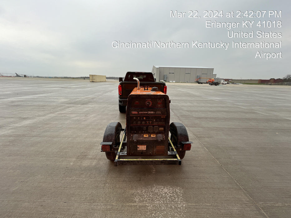 2021 Lincoln Electric Vantage 322 Vantage 322 Ready Pak 3 w/ Decals, ORANGE (includes trailer, cable rack, fender light kit) NO Telematics