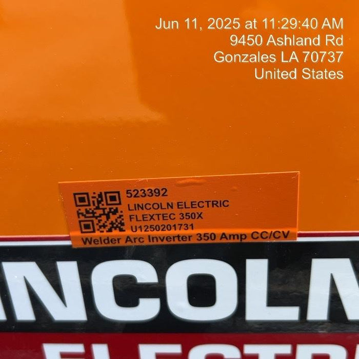 2025 LINCOLN ELECTRIC FLEXTEC 350X