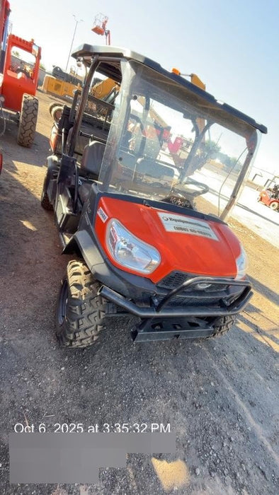 2022 Kubota RTV-X1140W-H Plastic Canopy, Windshield Acrylic Clear, LED Strobe Light, Wire Harness Kit, Back up Alarm