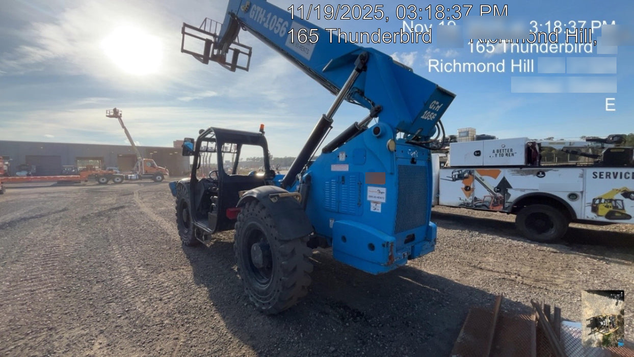 2019 Genie GTH-1056 Canopy, Solid RT Tires, LED Work Lights, Beacon 60" QA Carriage, 60" Forks