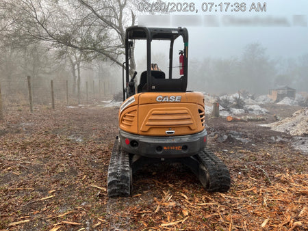 2018 Case CX37C ROPS, LONG ARM, RUBBER TRACKS, AUX HYD