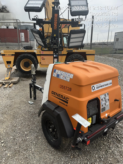 2023 Generac MLT2 Diesel, Flex Switch 120V Input, Powerzone Controller, 
(4) 320W LED Lights, 4kW Generator, 39.9 Gal Fuel Tank, 2" Ball, T3