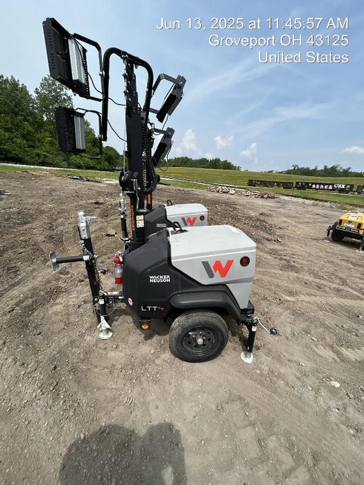 2024 Wacker Neuson LTT4 Diesel, Kohler KDW702, Deep Sea Controller, Auto Start, LED 320W, Bypass Outlet, T3