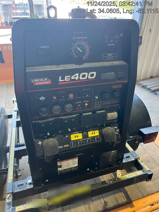 2024 Lincoln Electric LE400 Kubota V1505, Trlr, Cable Rack, Light Kit, ES Decals, T3