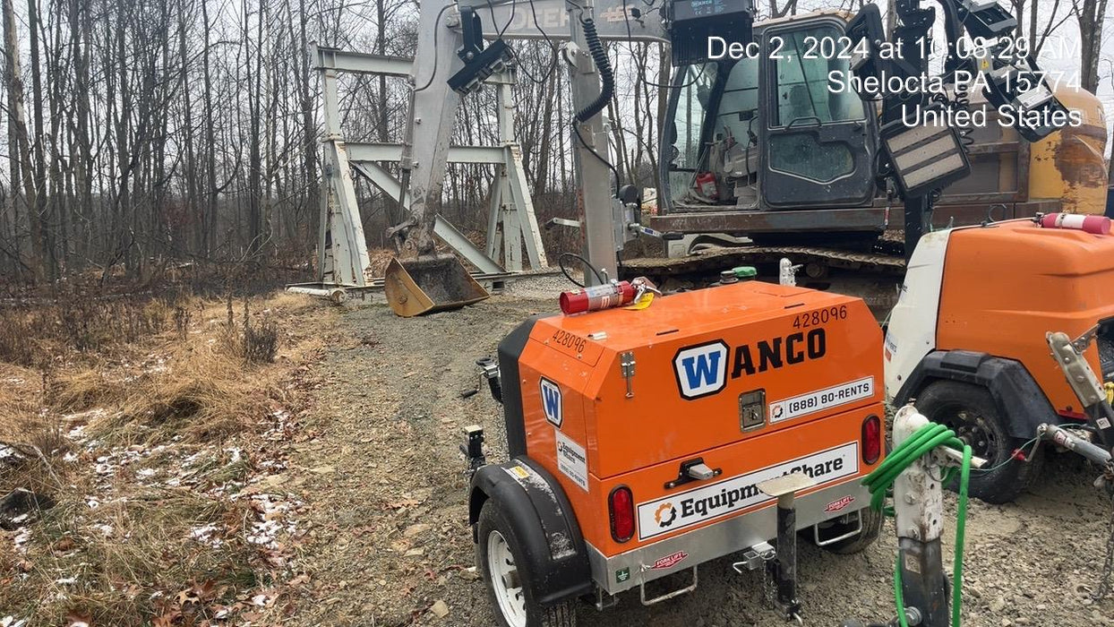 2024 Wanco WLTT-4MM4K Diesel, Deep Sea Controller, Shore Power Plug, Auto Start, (4) 350W LED Floodlights, 4kW Generator, 60 Gal Fuel Tank, 2" Ball, T3