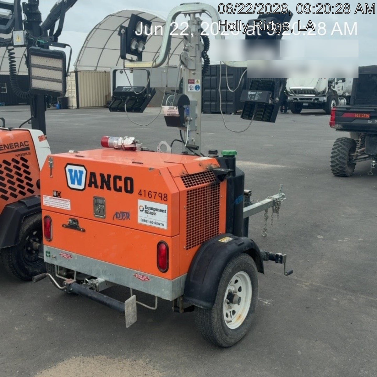2024 Wanco WLTT-4MM4K Diesel, Deep Sea Controller, Shore Power Plug, Auto Start, (4) 350W LED Floodlights, 4kW Generator, 60 Gal Fuel Tank, 2" Ball, T3