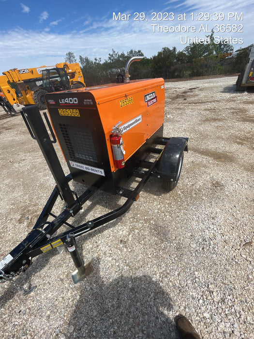 2022 Lincoln Electric LE400 Kubota V1505, Trlr, Cable Rack, Light Kit, ES Decals, T3