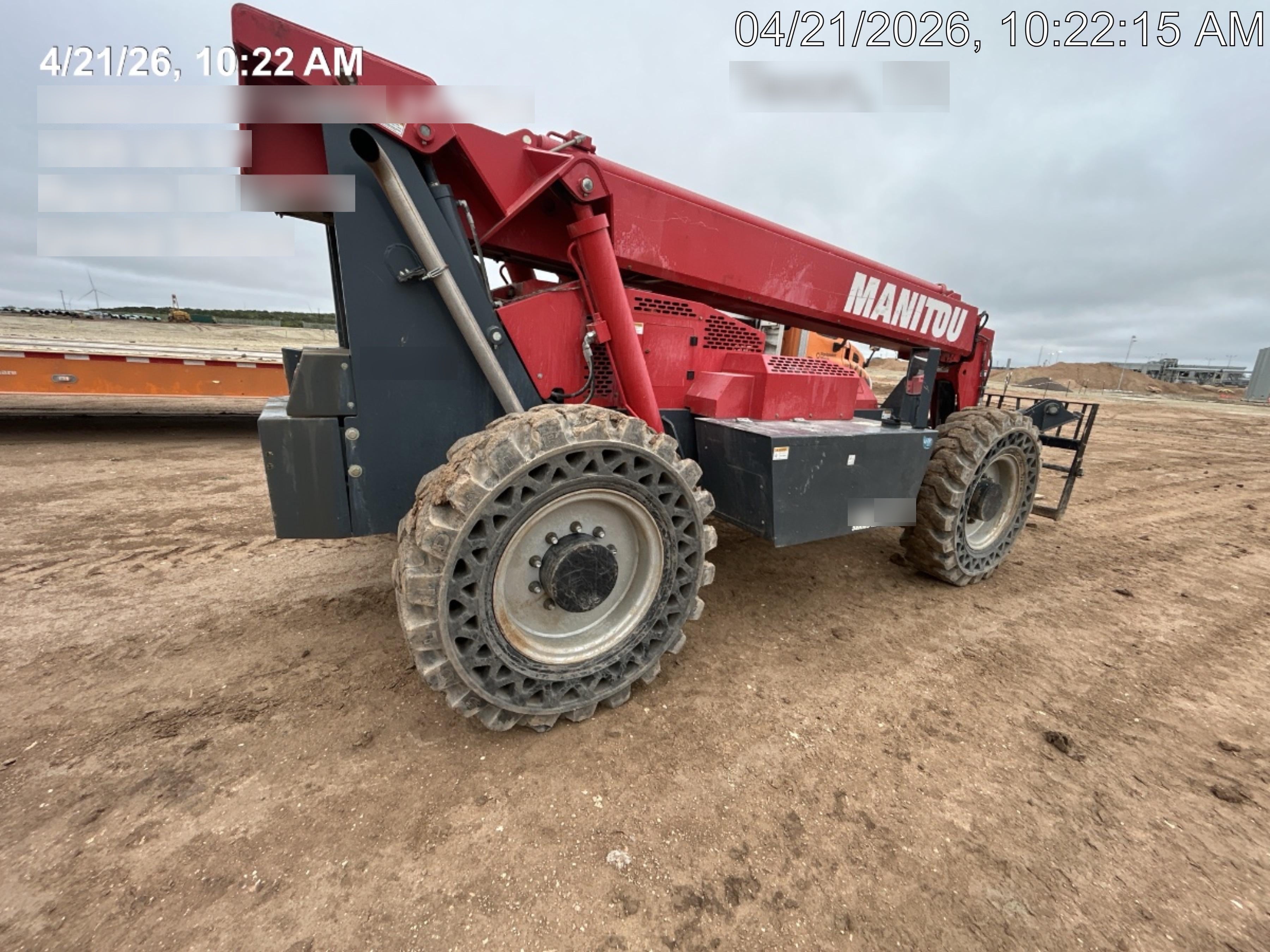 2019 Manitou MTA10055 MTA10055 - 120 HP T4, Canopy, Worklights/Strobe, Beacon, 66" Carriage, 60" Forks, Solid Tires, Lift Hook, Aux Hydraulics